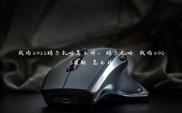 战场boss玛尔扎哈怎么样，玛尔扎哈 战场boss皮肤 怎么样